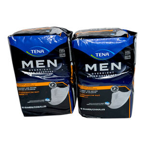 2 Tena Men Incontinence Guard Protector Overnight 16 count Brand New